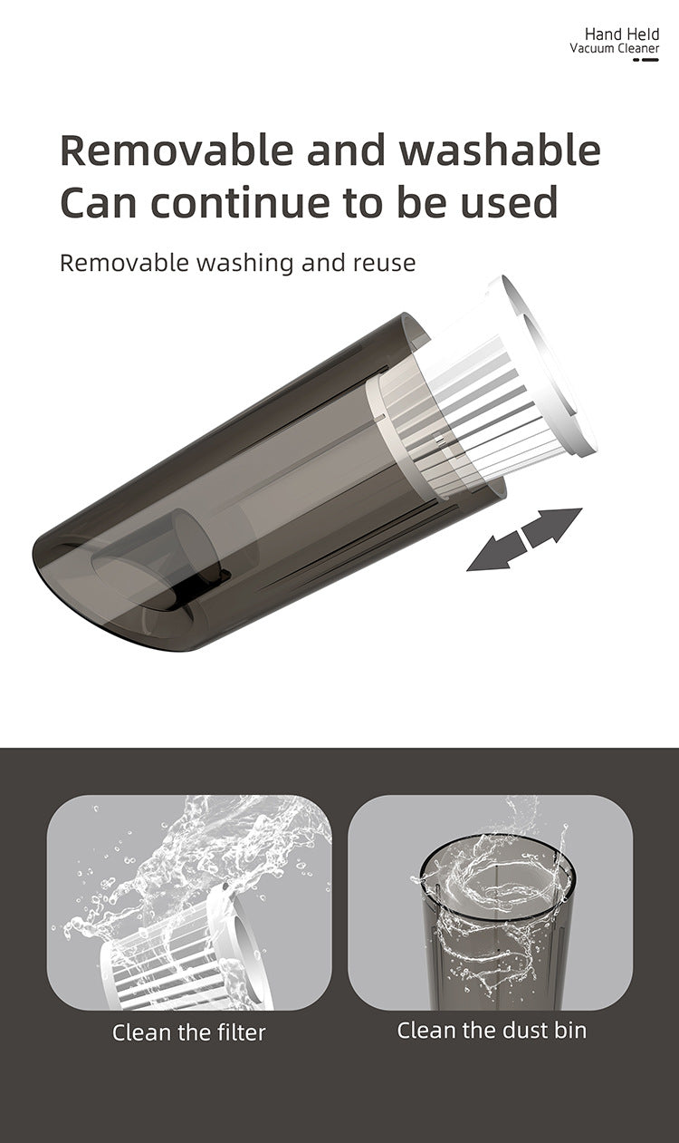 Cross-border vacuum cleaner S9D small household large suction cleaner car wireless portable handheld vacuum cleaner