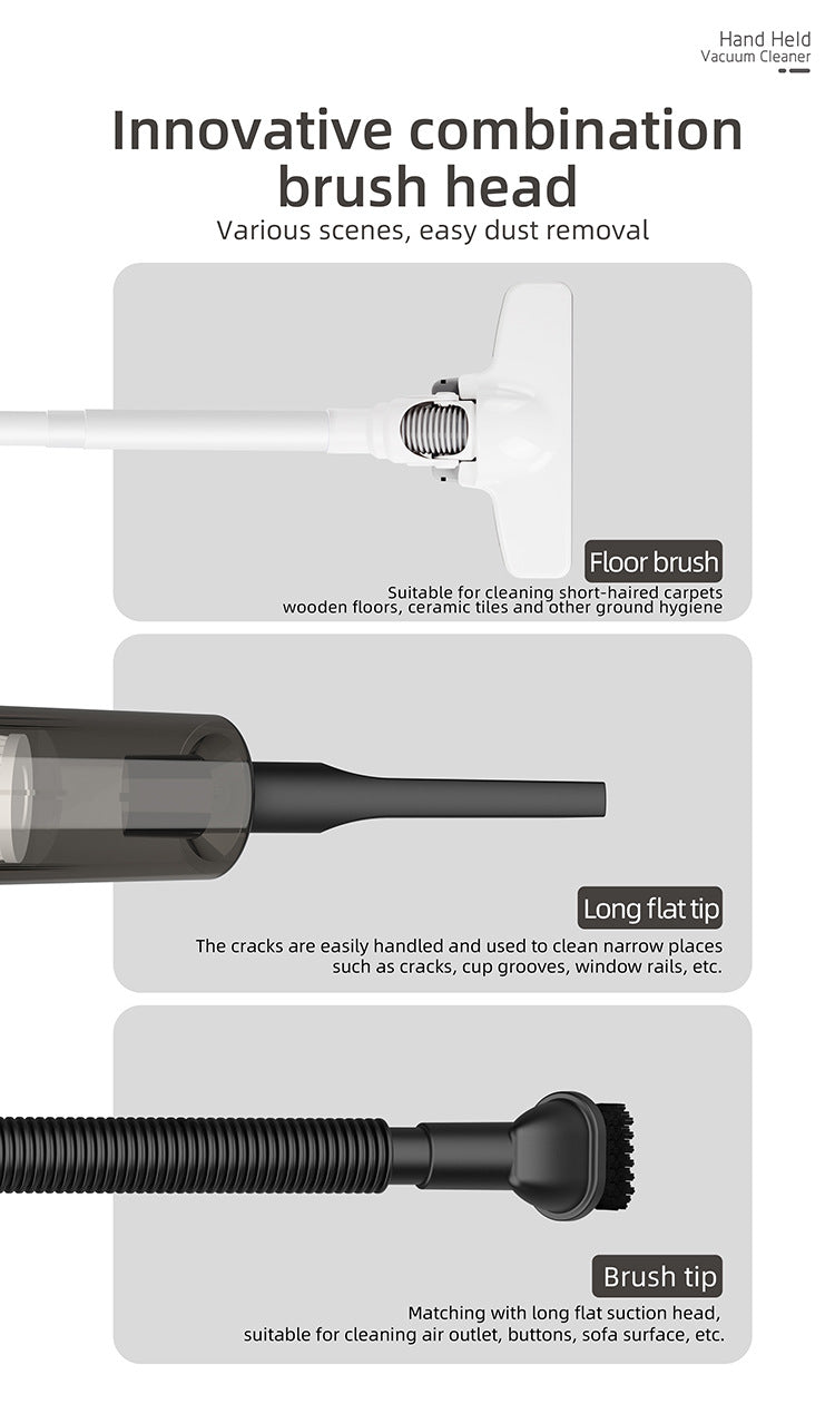 Cross-border vacuum cleaner S9D small household large suction cleaner car wireless portable handheld vacuum cleaner