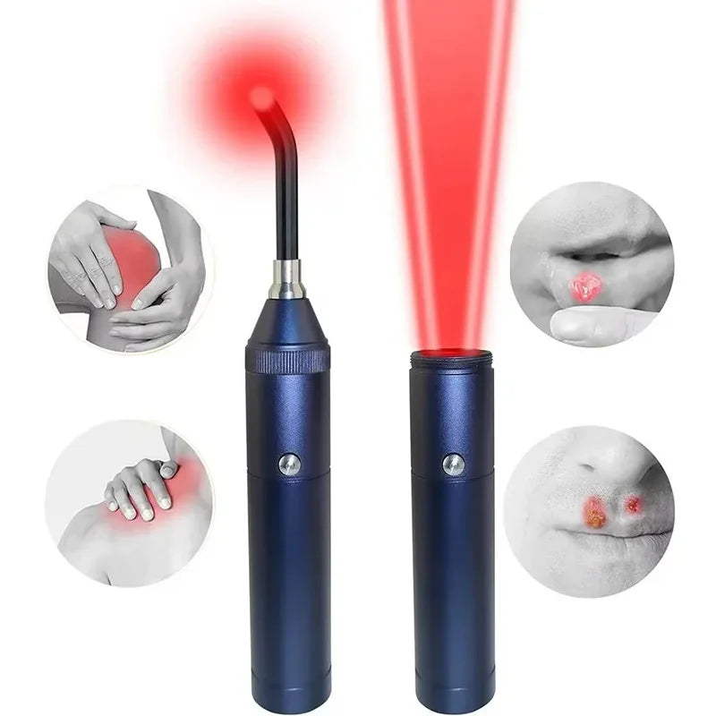 Handheld Red Infrared Light Therapy Wand, Portable Home Physiotherapy for Oral &amp; Joint Care