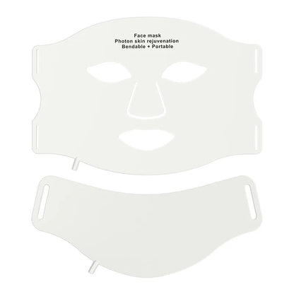 7 Color LED Face Mask with Neck Wireless Portable Red Light Therapy for Anti-Aging, Wrinkles, Skin Rejuvenation, Home Use