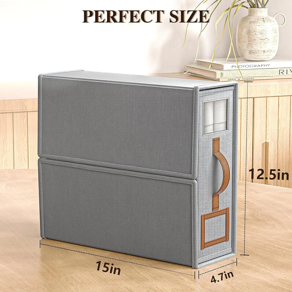 Foldable Bed Sheets Set Organizers,Linen Fabric Closet Organizers with Window,Bedding Storage Box for Bedsheets and Pillow
