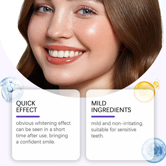 Purple Teeth Whitening Strips Brighten Tooth Remove Plaque Stain Cleaning Oral Hygiene Reduce Sensitivity Bleaching Dental Tools