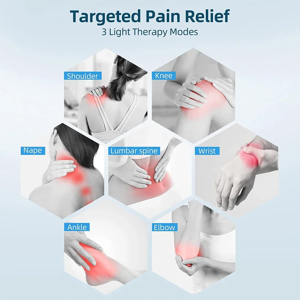 Handheld Red Infrared Light Therapy Wand, Portable Home Physiotherapy for Oral &amp; Joint Care