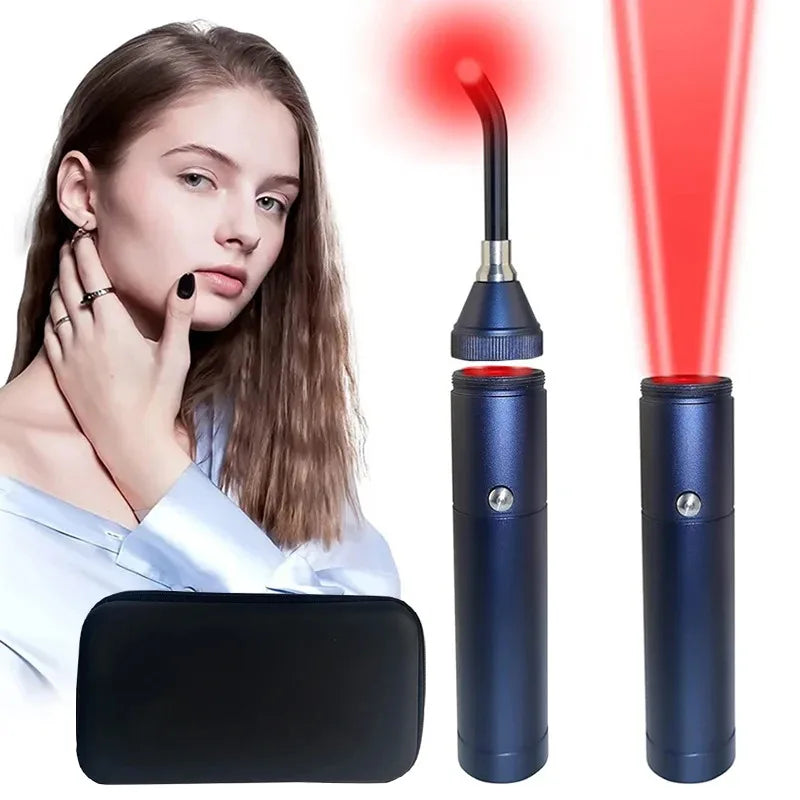 Handheld Red Infrared Light Therapy Wand, Portable Home Physiotherapy for Oral &amp; Joint Care