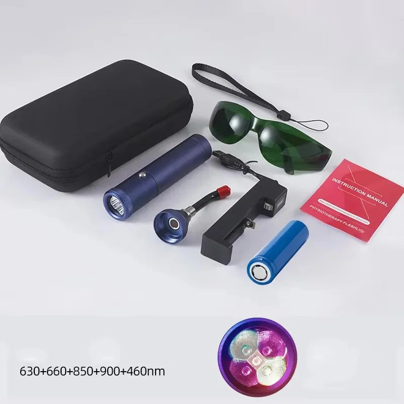 Handheld Red Infrared Light Therapy Wand, Portable Home Physiotherapy for Oral &amp; Joint Care